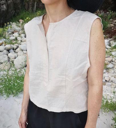 BERENIK / Leinenbluse, wie neu!! / beige / one size