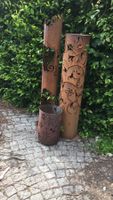 Rostige Garten-Deko 3er Set