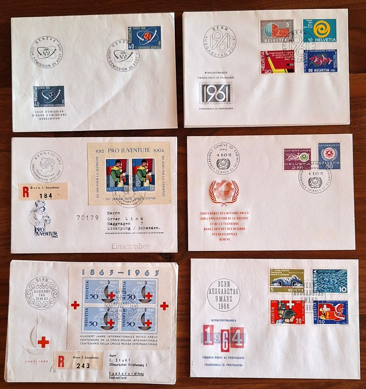 Enveloppes & pochettes d'envoi: Über 170 Ersttagsbriefe FDC Schweiz ab 1958 – D'occasion à Hildisrieden par tellenbub01