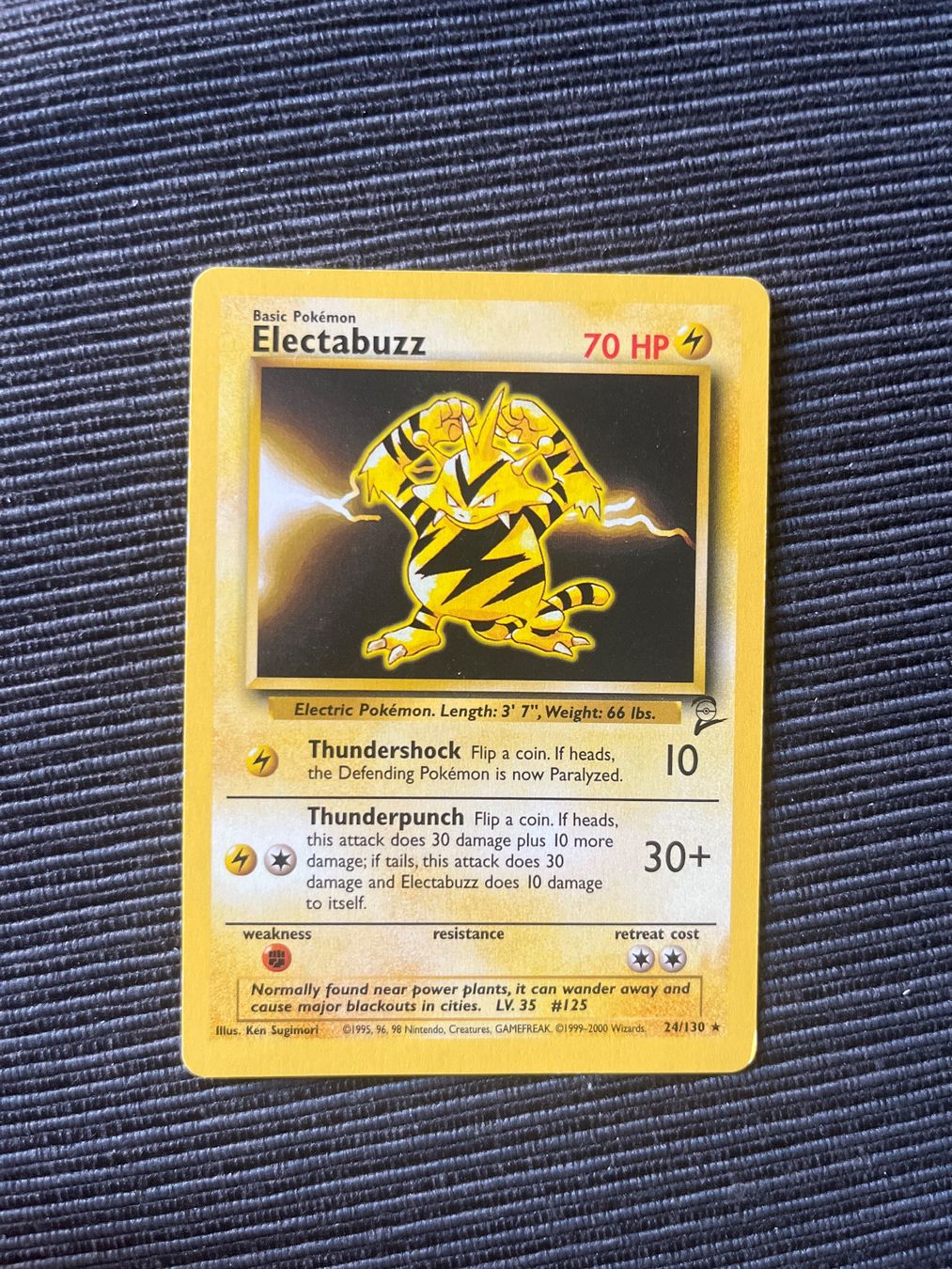 Pokémon Carte collezionabili: Pokemon Electabuzz Elektek non holo Base Set 2 – Usato da Wabern venduto da Collectfun