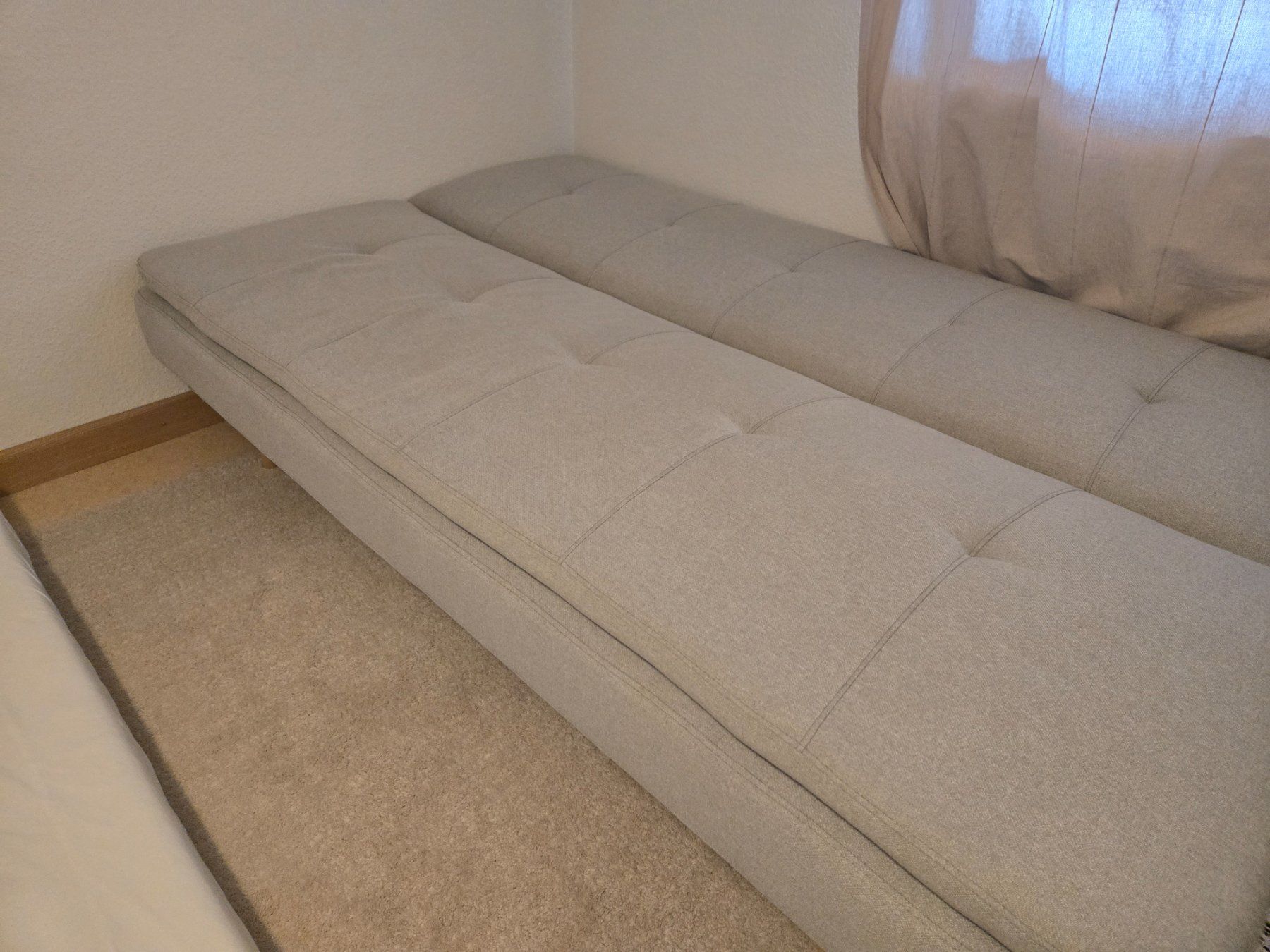 Beliani Sofas: Schlafsofa grau Stoff gut erhalten – Gebraucht aus Basel von yiw_68xp 2