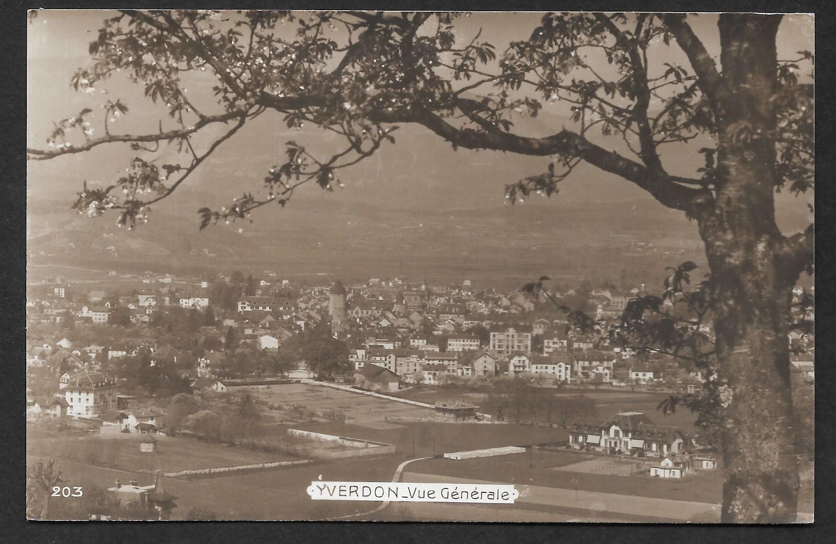 Cartes postales: Yverdon Vue Générale – D'occasion à Olten par clotaldi