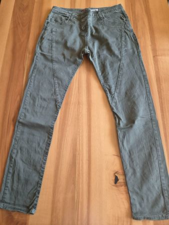Damen Please Jeans Khaki Grösse M guter Zustand