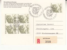 Sonderstempel S. 921 Gansabhauet Sursee 1977