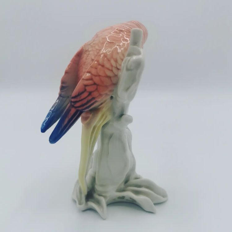 Perroquet branché en porcelaine Allemande , Karl Ens 1930 Kaufen auf