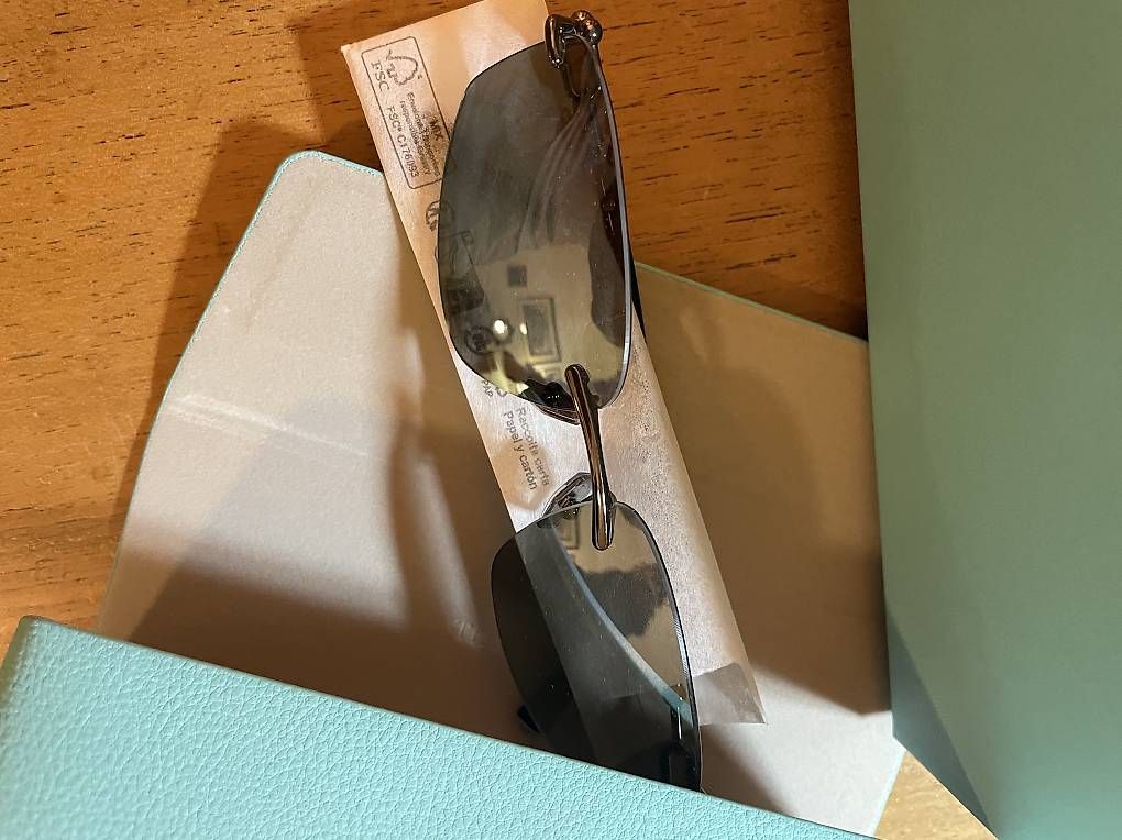 Occhiali & Lenti: TIFFANY & CO. RIMLESS SUNGLASSES  COMPLETE SET – Nuovo e nell'imballaggio originale da Ponte Tresa venduto da coc_nnf5 3