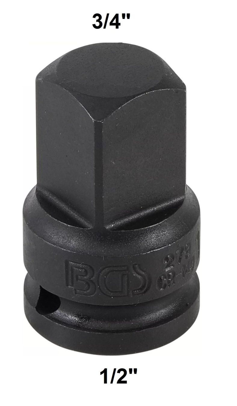 Alle Werkzeuge: Kraft-Steckschlüssel-Adapter, (1/2") - (3/4") – Neu und originalverpackt aus Dietikon von KFZ-Spezialwerkzeuge