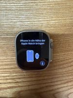 Apple Watch Ultra 2 natural Titanium mit Armband blau