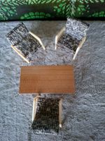 Vintage Puppenstube Möbel Set, 4 teilig, Holz, 50er- 60err
