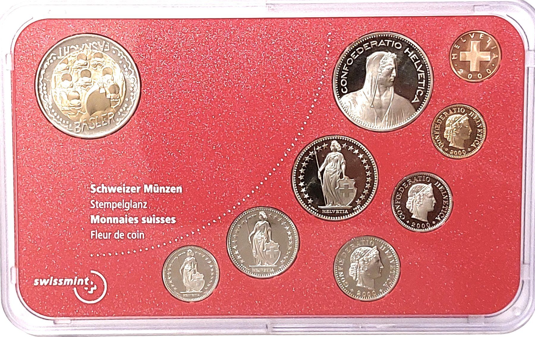 Tutti le monete: Münzsatz Schweiz 2000 stgl. – Nuovo (secondo la descrizione) da Arch venduto da coinsandmore 3