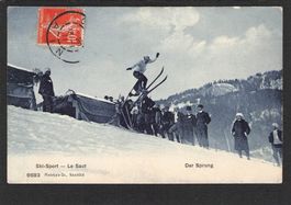 AK,Skisport , Der Sprung , 1911