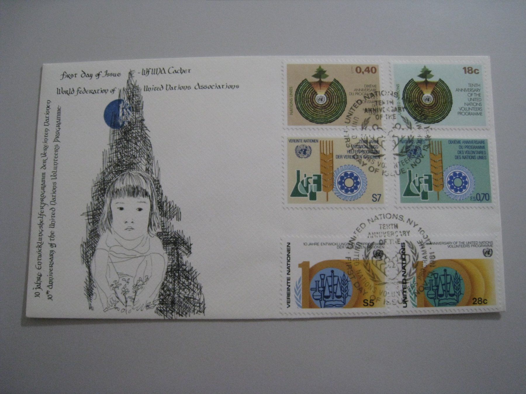 Buste & buste per spedizione: UNO Ersttagsbrief 1981  top – Usato da Aarwangen venduto da Pinsel7890