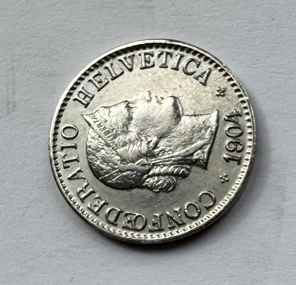 Tutti le monete: 1904 5 Rappen vz+ – Usato da Kirchberg SG venduto da Zenhad69 2