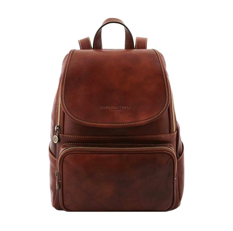 Zaini: Lederrucksack Venezia - Farbe: Braun – Nuovo e nell'imballaggio originale da Wittenbach venduto da WWW.DRILUBAGS.CH