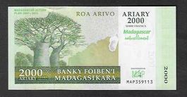 Madagascar  2000  Ariary  2012  Bankfrisch