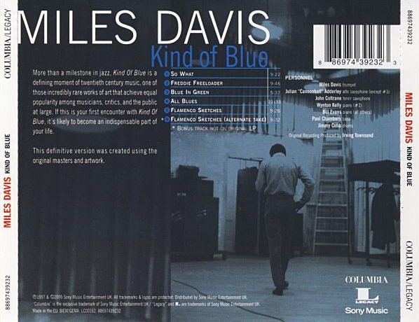 CD: Davis Miles: Kind of Blue CD – Nuovo e nell'imballaggio originale da Steinhausen venduto da Vilivinili 1