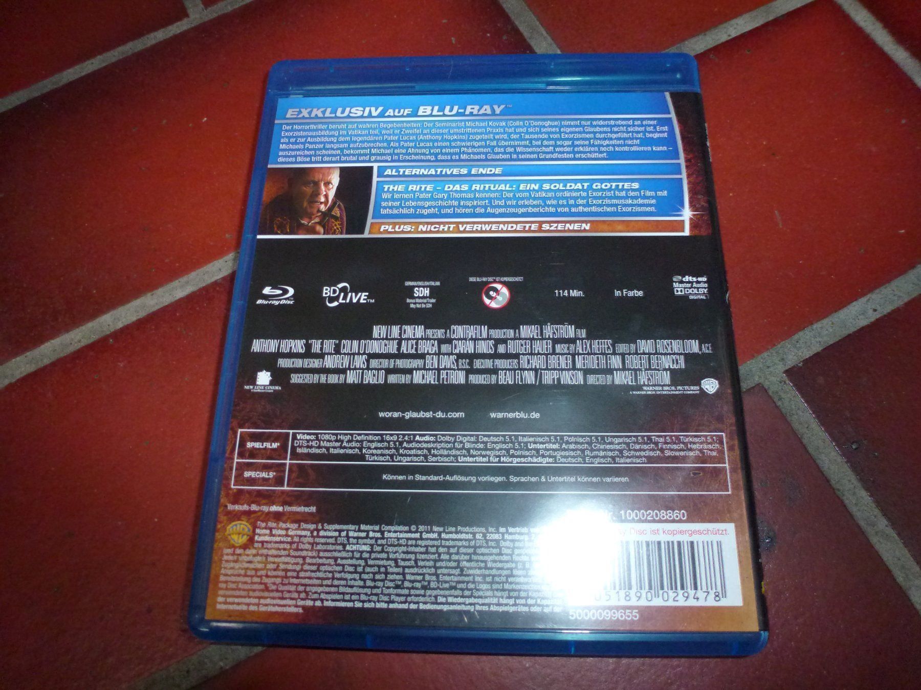 Tutti i DVDs: The Rite - Das Ritual BLU-RAY – Usato da Olten venduto da Disc-Verkauf 2