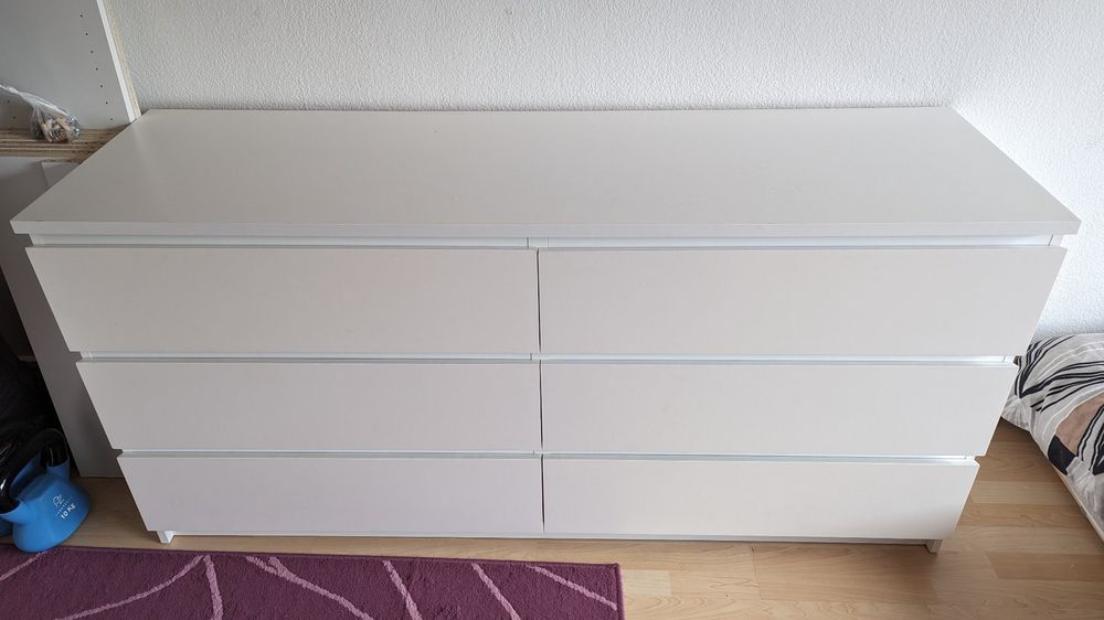 Ikea Kullen - Kommode Mit 6 Schubladen, Weiß, 140x72 Cm | Kaufen Auf ...