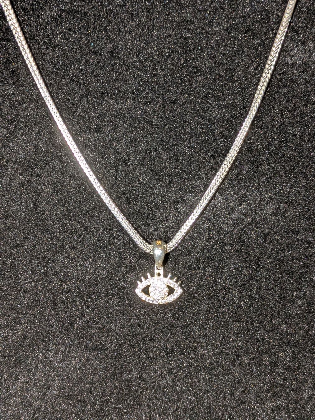 Catenine: Silberkette mit "Böses Auge" Anhänger – Nuovo e nell'imballaggio originale da Glattpark(Opfikon) venduto da Wuschel038