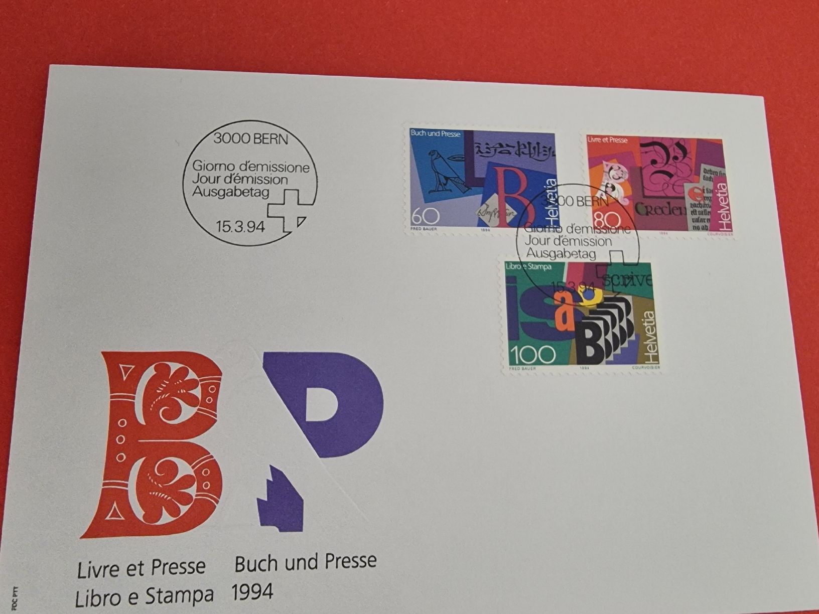 Tutti i francobolli: Sondermarken Buch und Presse 1994 – Nuovo (secondo la descrizione) da Obergösgen venduto da hachma 2