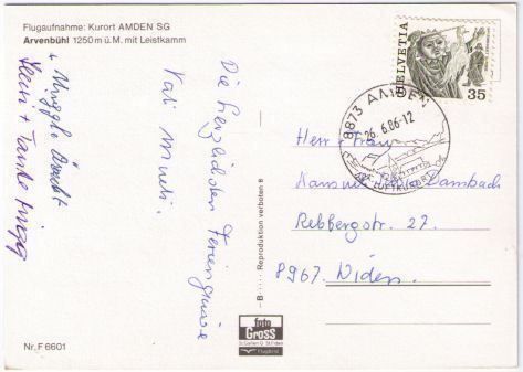 Cartes postales: Amden mit Leistkamm – D'occasion à Binningen par Mountainrider 1