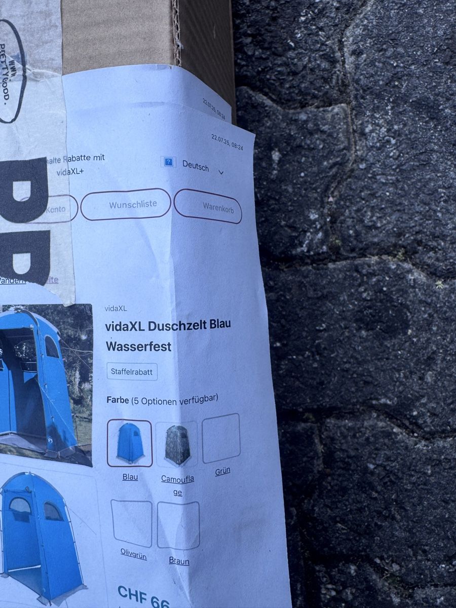 Zelte & Pavillons: Wc Zelt +duschzelt – Neu und originalverpackt aus Orpund von Rhodes0 3