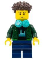 LEGO City cty1685 Video Game Player - Male, Dark Green Hoodi
