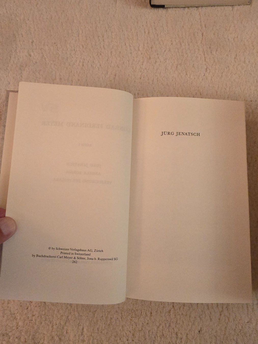 Livres: C.F. Meyer, Sammlung, 3 Bände – D'occasion à Zürich par ismy22 3