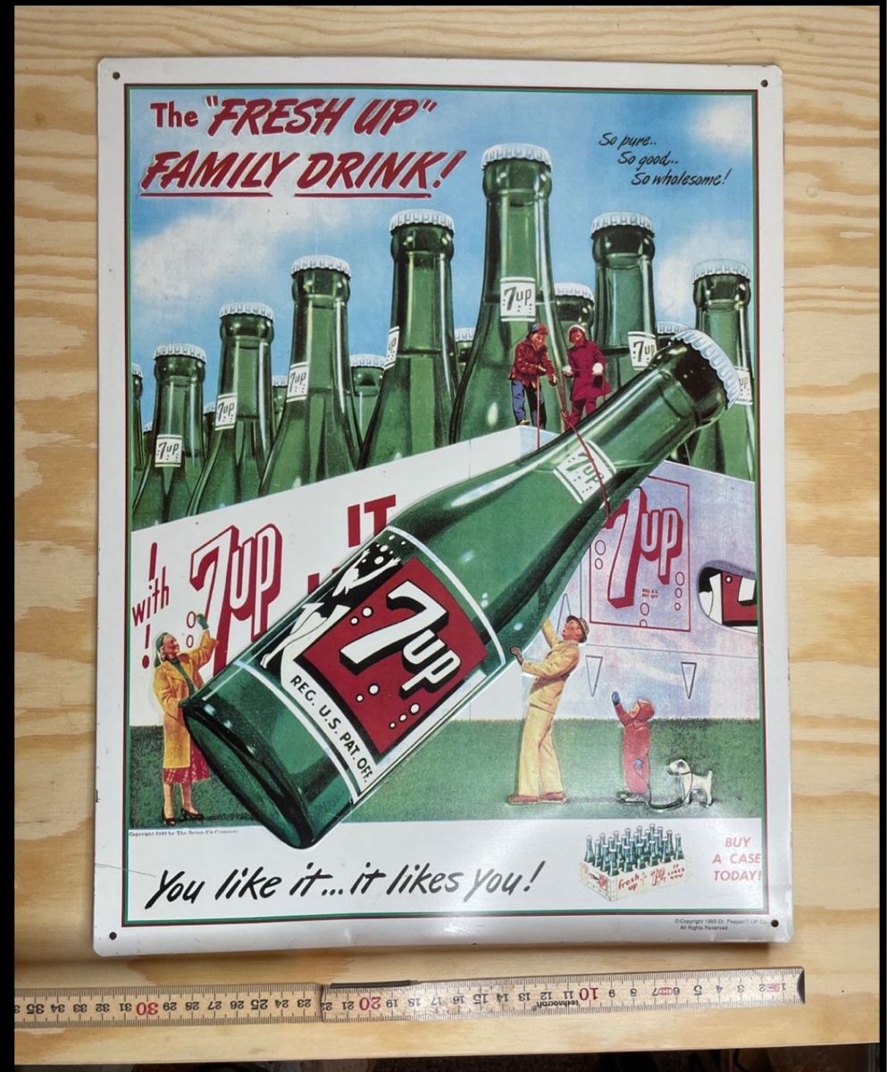 Schilder: 7up Retro Schild – Gebraucht aus Schliern b. Köniz von Trebesch 1