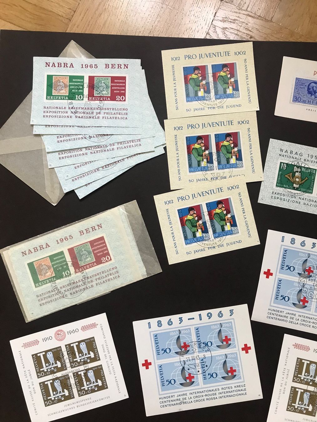 Alle Briefmarken: Gemischtes Blocklot ab 1937. ET – Gebraucht aus stäfa von brandy66 1