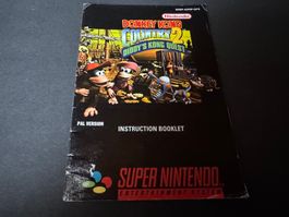 ANLEITUNG FÜR DONKEY KONG COUNTRY 2 DIDDYS KONG QUEST SNES
