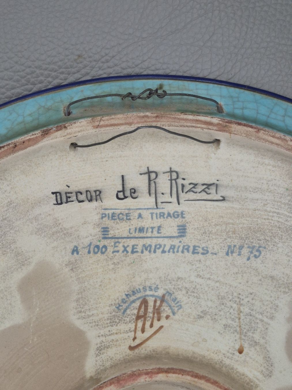 Piatti di portata: Plat décoratif en faïence de Raymonde Rizzi  – Nuovo (secondo la descrizione) da Chavannes-Renens venduto da Douz13 1