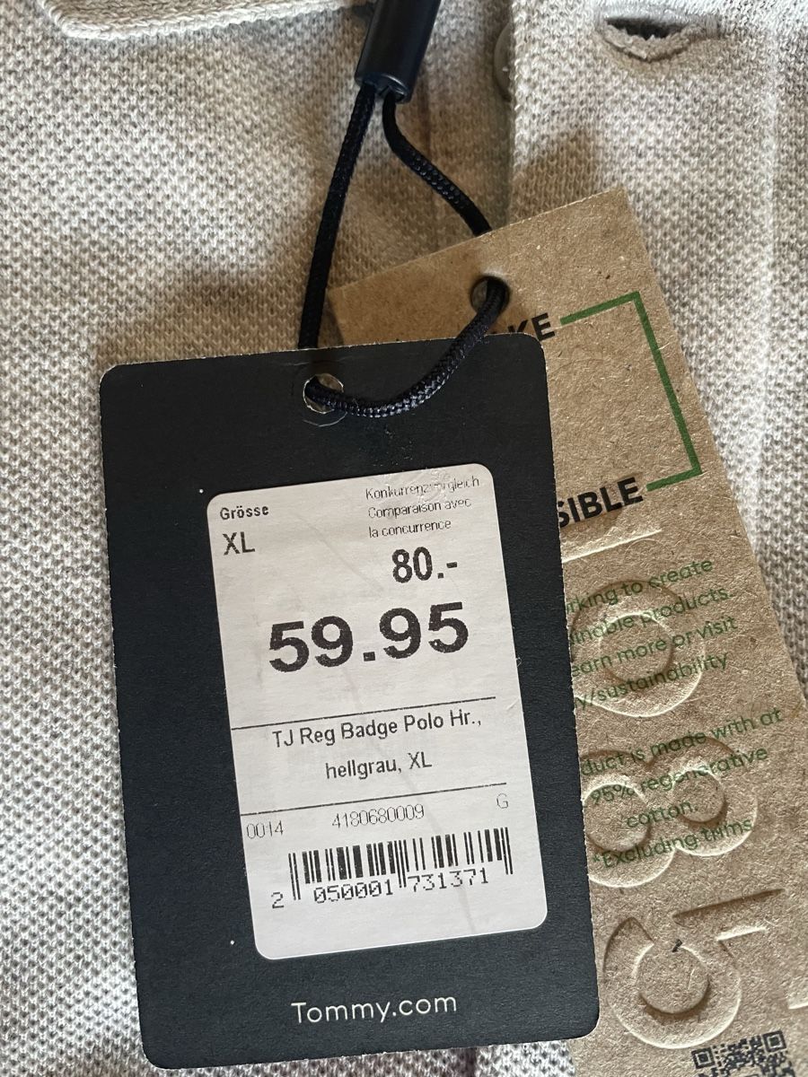 Tommy Hilfiger Polos: Polo Tommy Hilfiger gris clair  – Neuf avec emballage d'origine à Fully par thg_dcv9 1