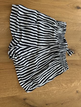 Kurze Hose schwarz/weiss gestreift Gr.36