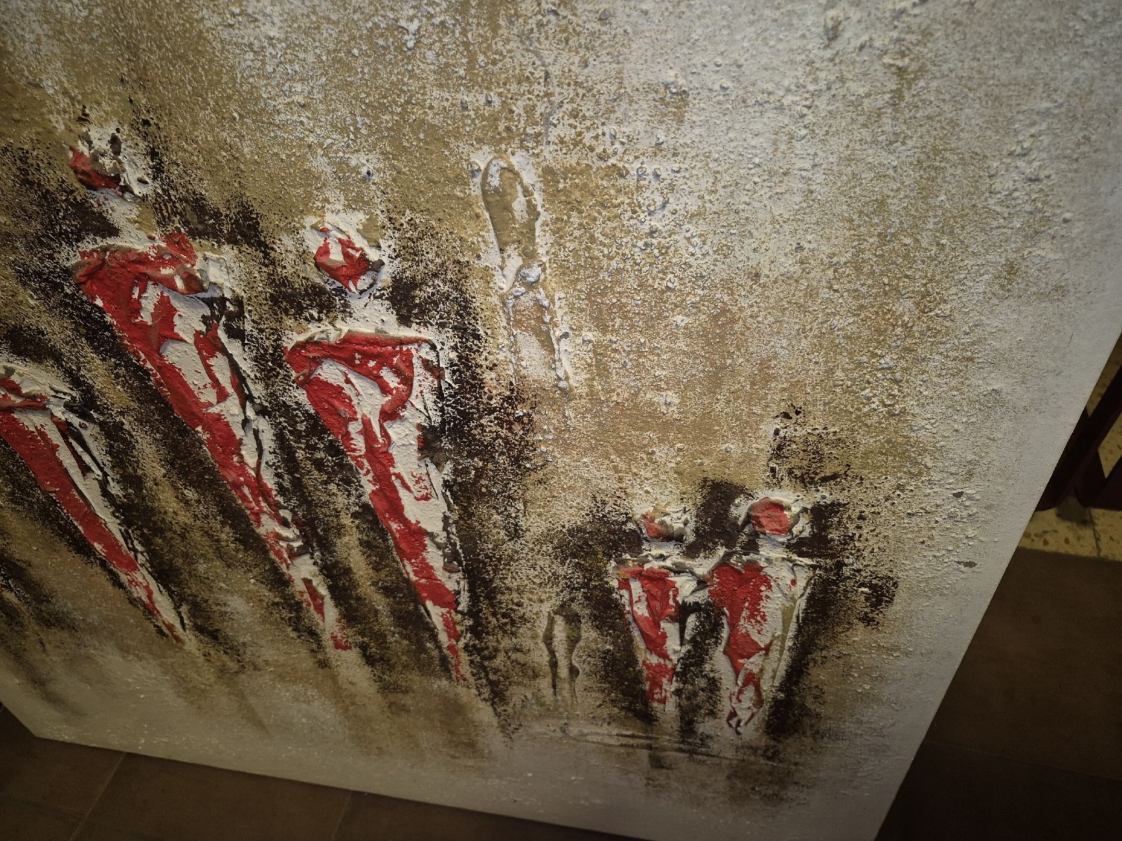 Tableaux: Tableau abstrait figures rouges et blanches occasion – D'occasion à Penthalaz par yve_wsq8 3