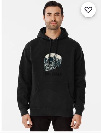 💀 Schwarzer Hoodie mit Totenkopf - Perfekt für den Herbs...