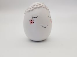 Pesaro Ei Gesicht Weiss Keramik