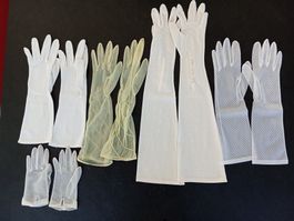 4 Paar Damenhandschuhe Vintage