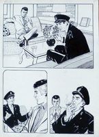 Original Comiczeichnung Flash Espionnage