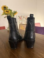 Stiefel schwarz Leder Grösse 43 guter Zustand