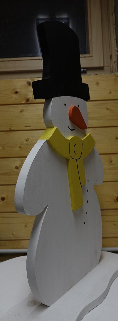 Tutte le decorazioni: Schneemann aus Holz – Nuovo e nell'imballaggio originale da Rüegsauschachen venduto da ivatug 1