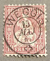 38 Vollstempel Weggis Ausnahmestück