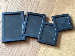 4 Fotorahmen schwarz