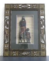 Bild Mutter und Kind Afrika, 3D hinter Glas, 35x45 cm