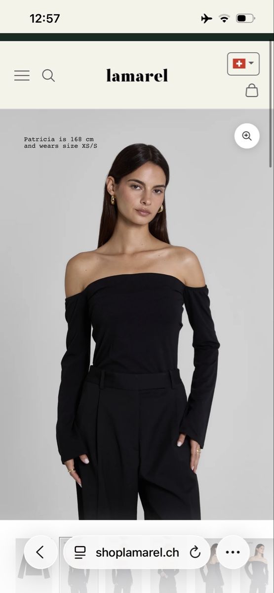 Lamarel Top: LAMAREL off shoulder Top – Usato da Basel venduto da alinee_sophiee 2