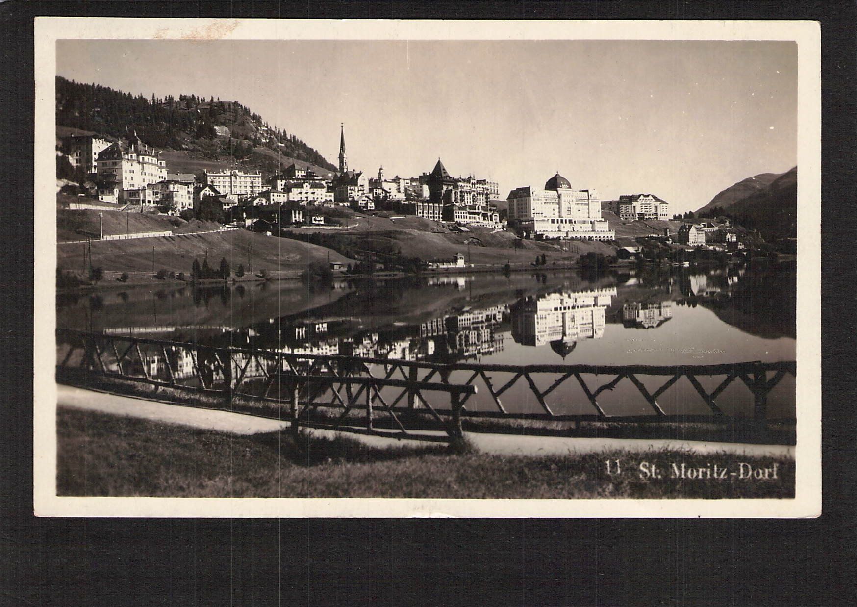 Cartoline postali: #Echtfotokarte St. Moritz – Usato da Reichenburg venduto da Pipo-67