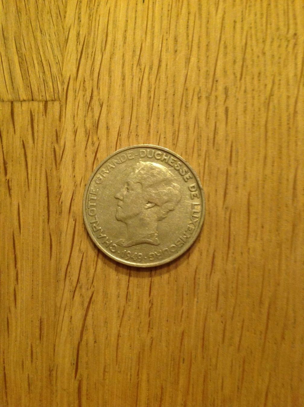 Tutti le monete: Piece 5 franc de Luxembourg de 1949 – Usato da Villars-sur-Glâne venduto da Graca03 4