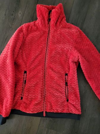 Kuschelige Jacke in rot
