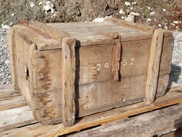 Vintage Kiste, Originelle Holzkiste, Antike Transportkiste