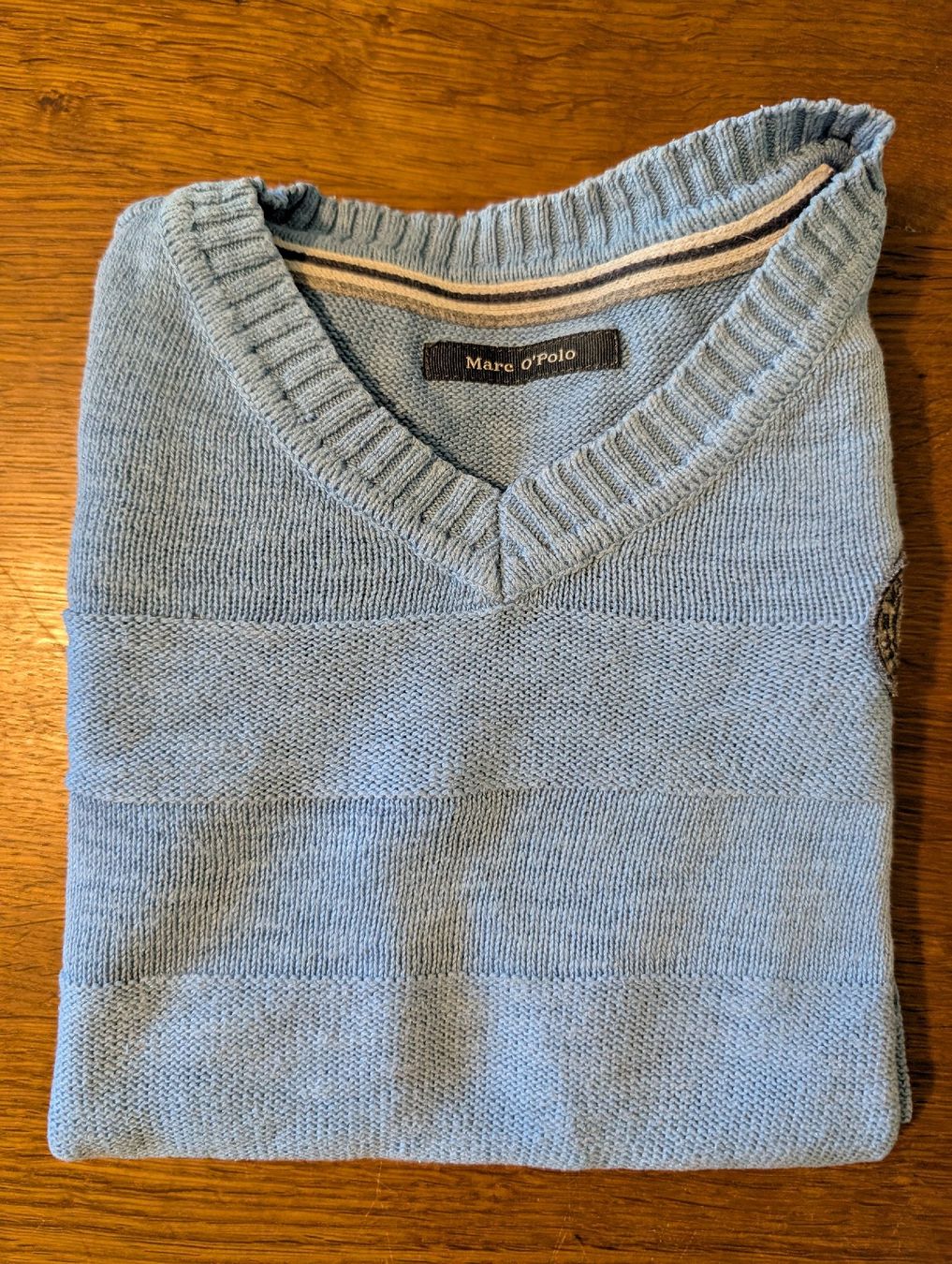 Maglioni & Felpe: Marc O’Polo Pullover, hellblau, Grösse 116 mit V Ausschnitt  – Usato da Bern venduto da Zorro333 3